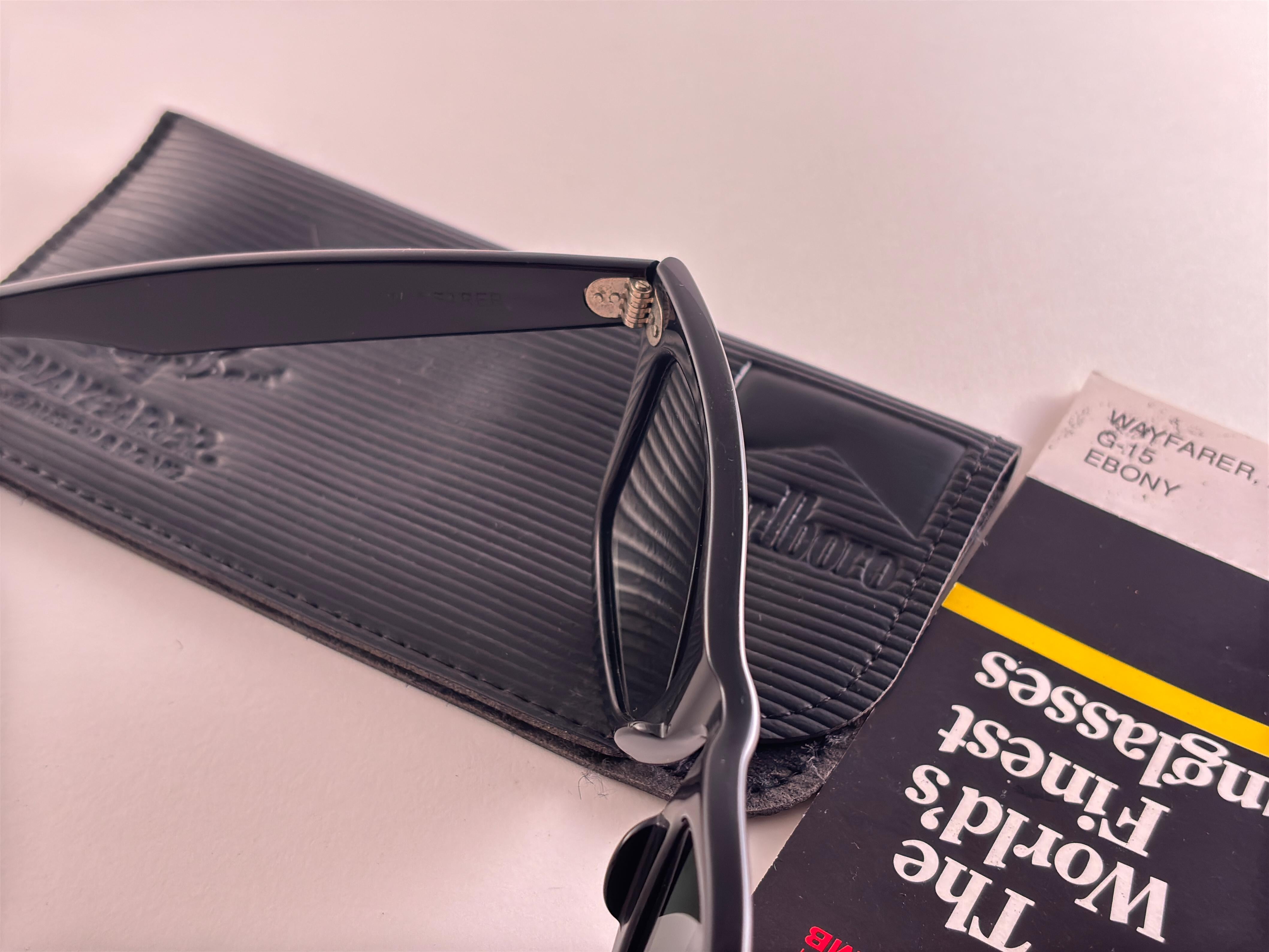 Vintage Ray Ban The Wayfarer Marlboro Edition G15 Lens USA 1991 Sunglasses Excellent état - En vente à Baleares, Baleares