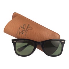 Vintage Ray Ban Wayfarer 1960er Jahre Mitte Jahrhundert Schwarz 1ST EDITION B&L USA Sonnenbrillen