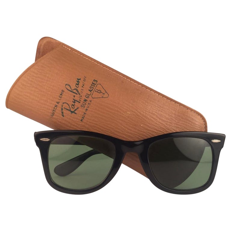 Vintage Ray Ban Wayfarer 1960's Mid Century Black 1ST EDITION B&L