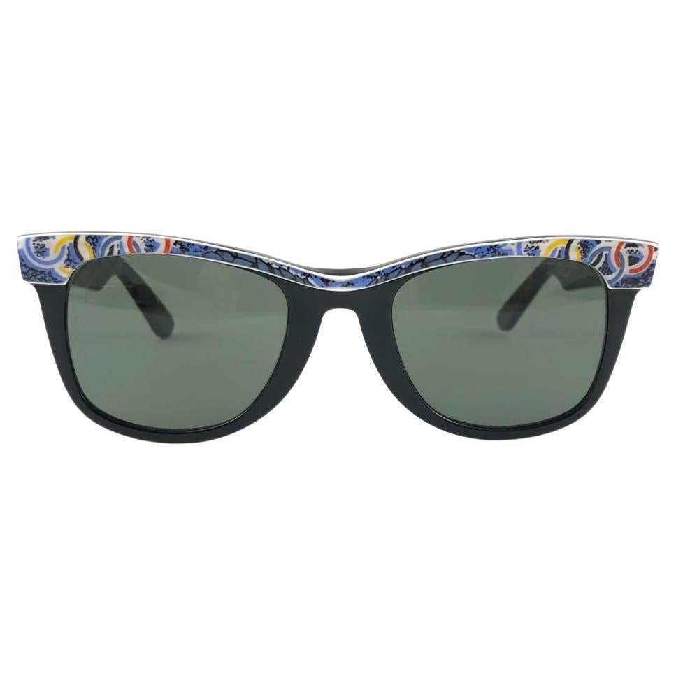 Vintage Ray Ban Wayfarer Classic Olympic Albertville G15 '92 Bl Us Sunglasses