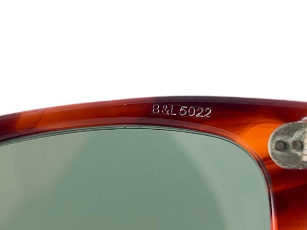 Vintage Ray Ban Wayfarer Classic Schildkröte  G15 Lens B&L Usa-Sonnenbrille im Angebot 5