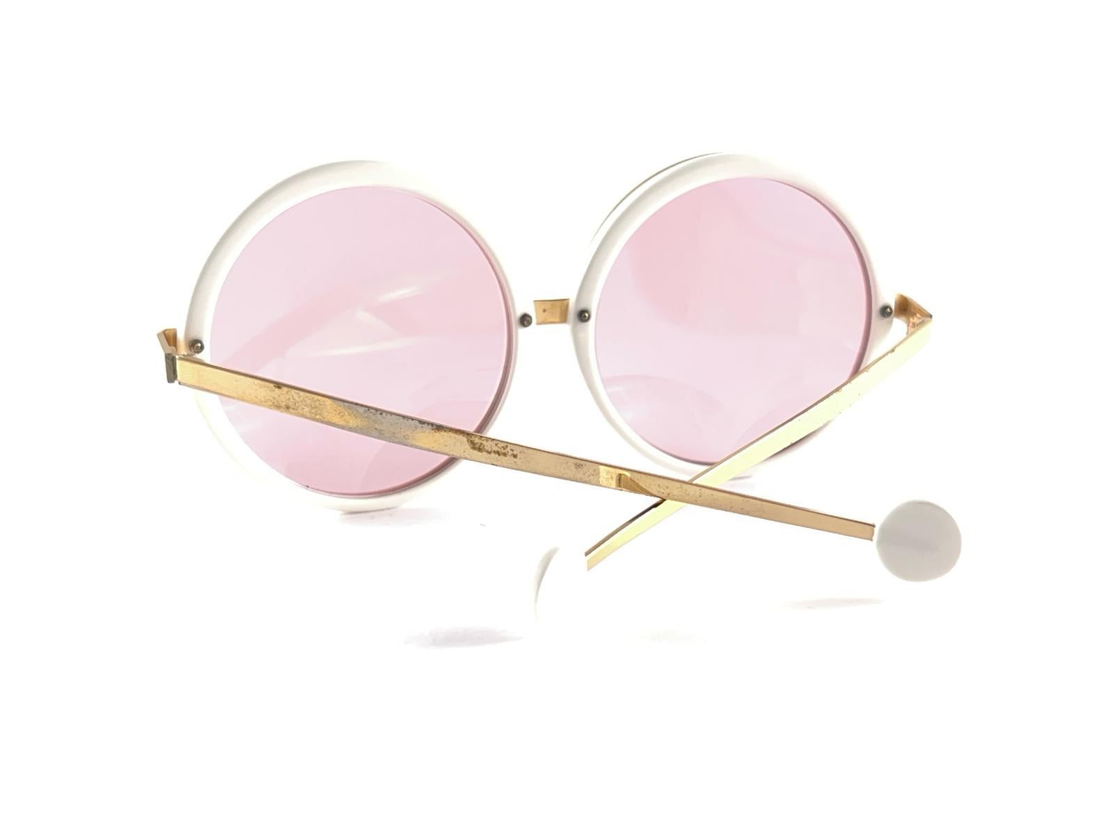 Vintage Ray B&L Gibby Perlen-Gold- Gradient-Lenses-Sonnenbrille, 70er Jahre, hergestellt in Usa im Angebot 6