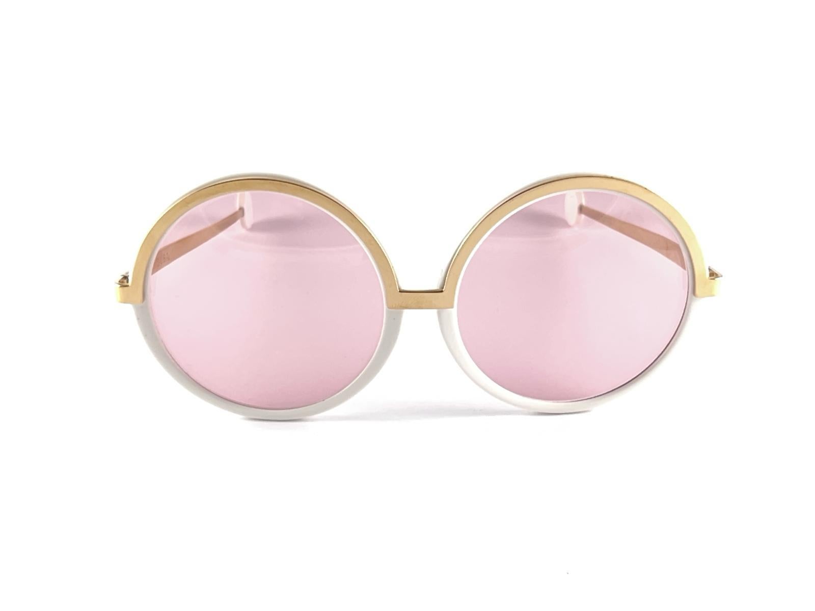 Vintage Ray B&L Gibby Perlen-Gold- Gradient-Lenses-Sonnenbrille, 70er Jahre, hergestellt in Usa im Zustand „Gut“ im Angebot in Baleares, Baleares