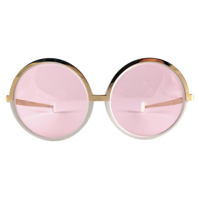 Pearl Frame Sunglasses with Pink-Gold Mirrored Lenses VG2252VM90E_9V000_0.jpg?sw=740  main image 2
