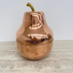 Vintage Raymor Large pear shaped copper champagne and ice bucket , Italy 1970’s