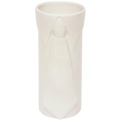 Vase vintage Raymor Pop Art Gazed Ceramic italien blanc cassé