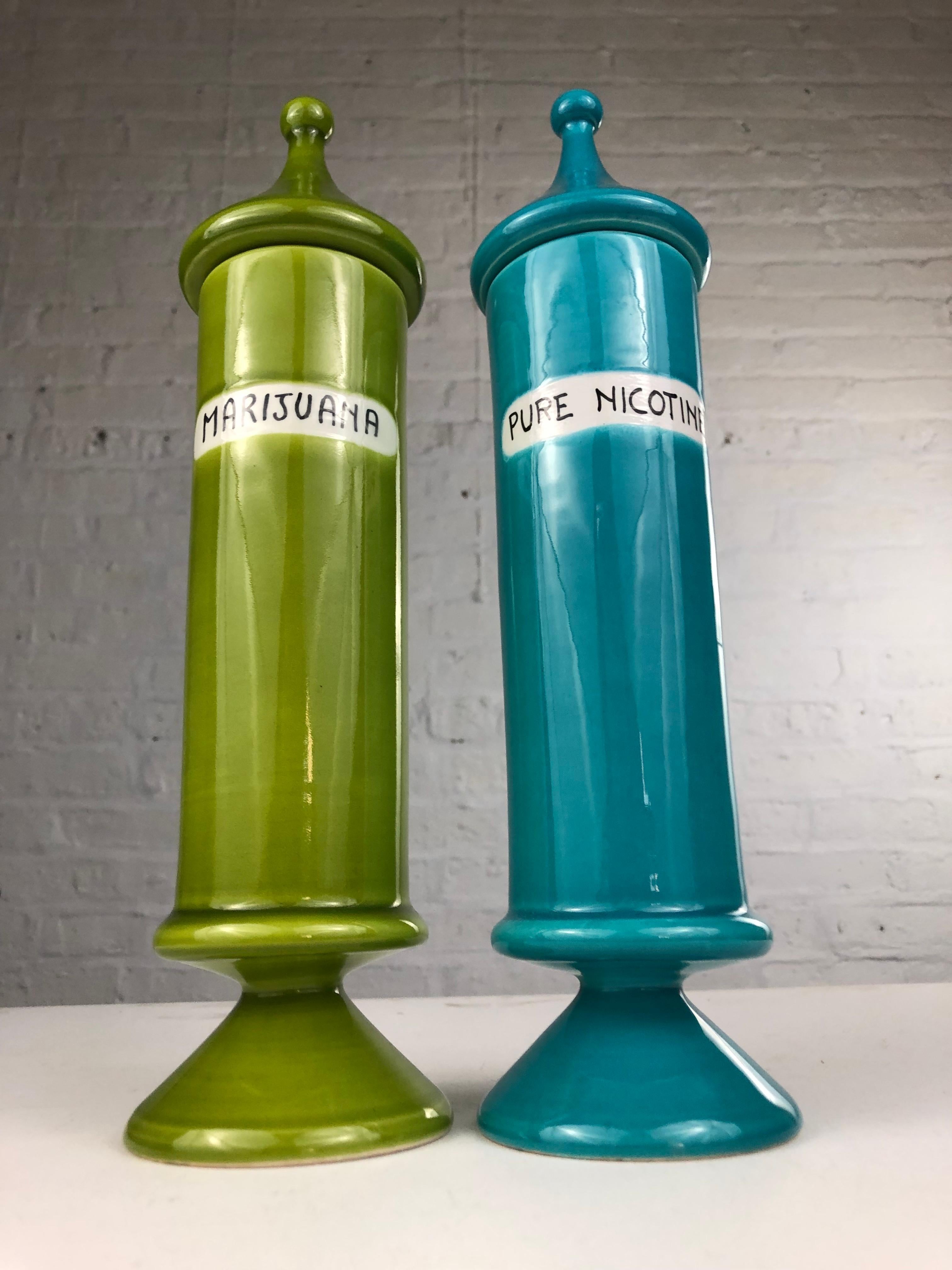 Vintage Raymor Vice Jars Set: Pop Art Canisters For Sale 13