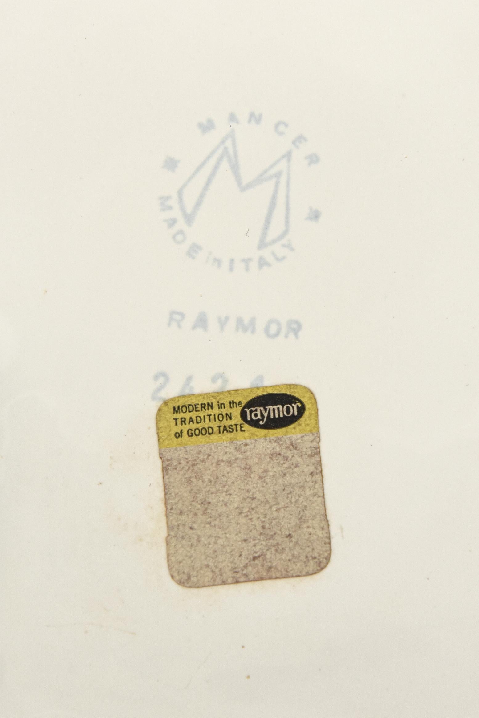 Vintage Raymor White Ceramic Hand Two Part Box Italian For Sale 5