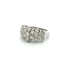 Bague vintage RBC en or diamant avec motif en grappe – Estate Jewelry d'occasion