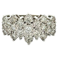Bague vintage RBC en or diamant avec motif en grappe – Estate Jewelry d'occasion
