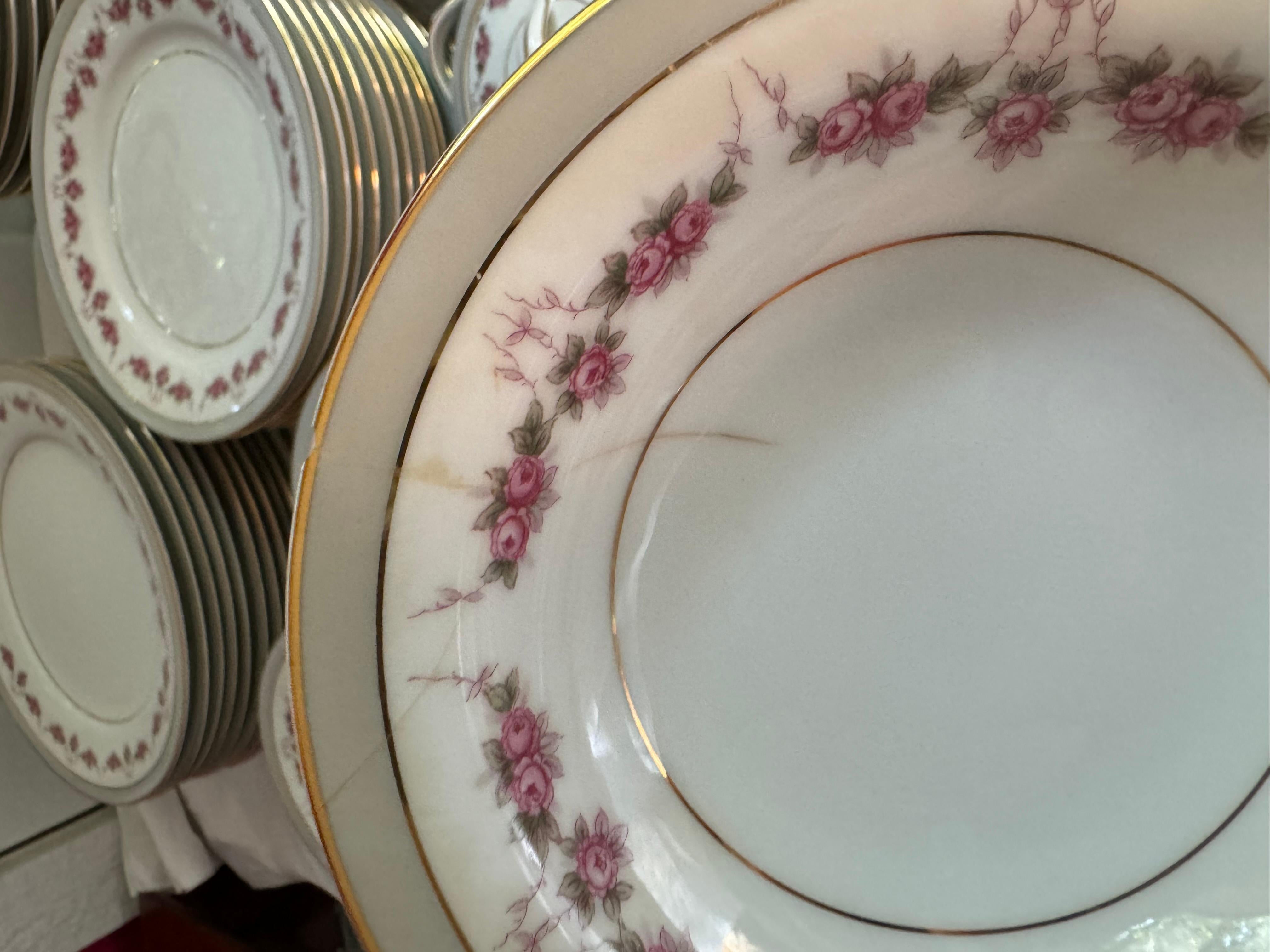 Ensemble de 12 pièces vintage Rc Royal Crockery par Noritake China en vente 11