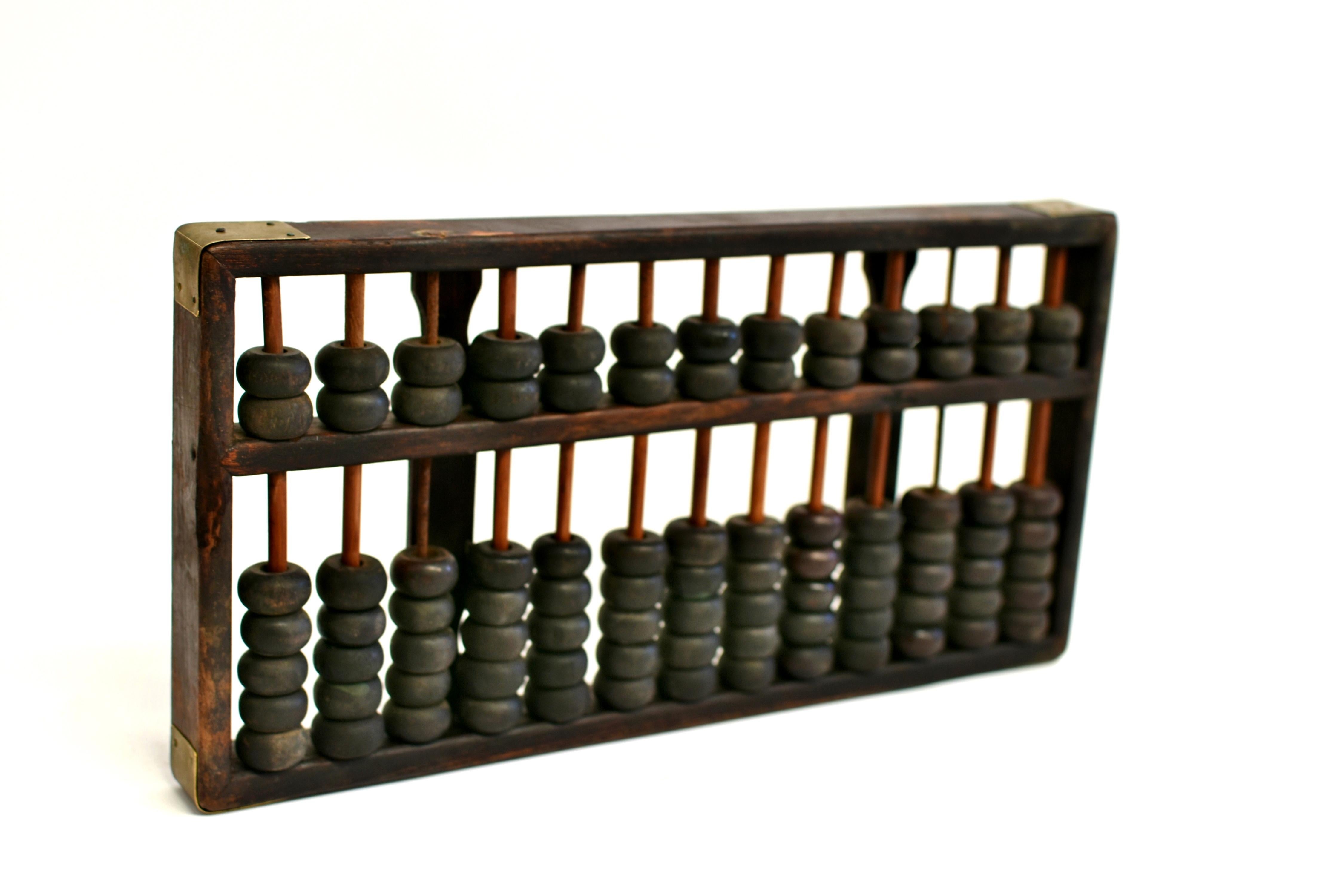 This is an authentic, original Chinese abacus that was actually used in the early 20th century. The Abacus being an ingenious calculator has been used in China for over a thousand years. Its accuracy and speed remains extraordinary till this day of