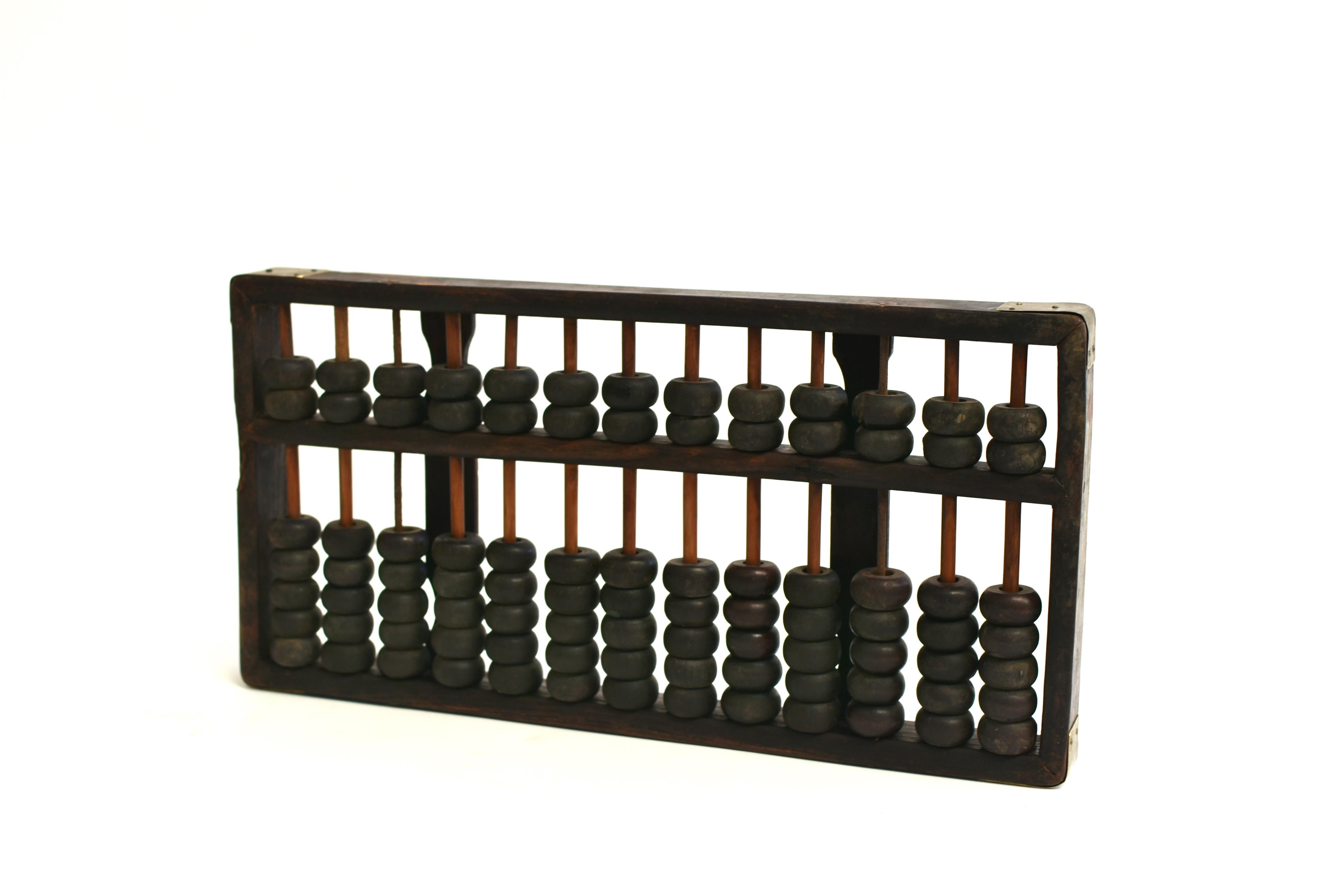 Hand-Crafted Vintage Real Chinese Abacus 