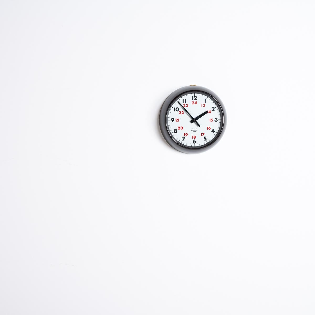 Vintage Reclaimed 24 Hour Bakelite Wall Clock By Chloride Gent 2