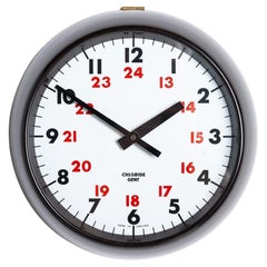 Vintage Reclaimed 24 Hour Bakelite Wall Clock By Chloride Gent