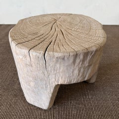 Vintage Reclaimed Elm Stump Side Table 61626A