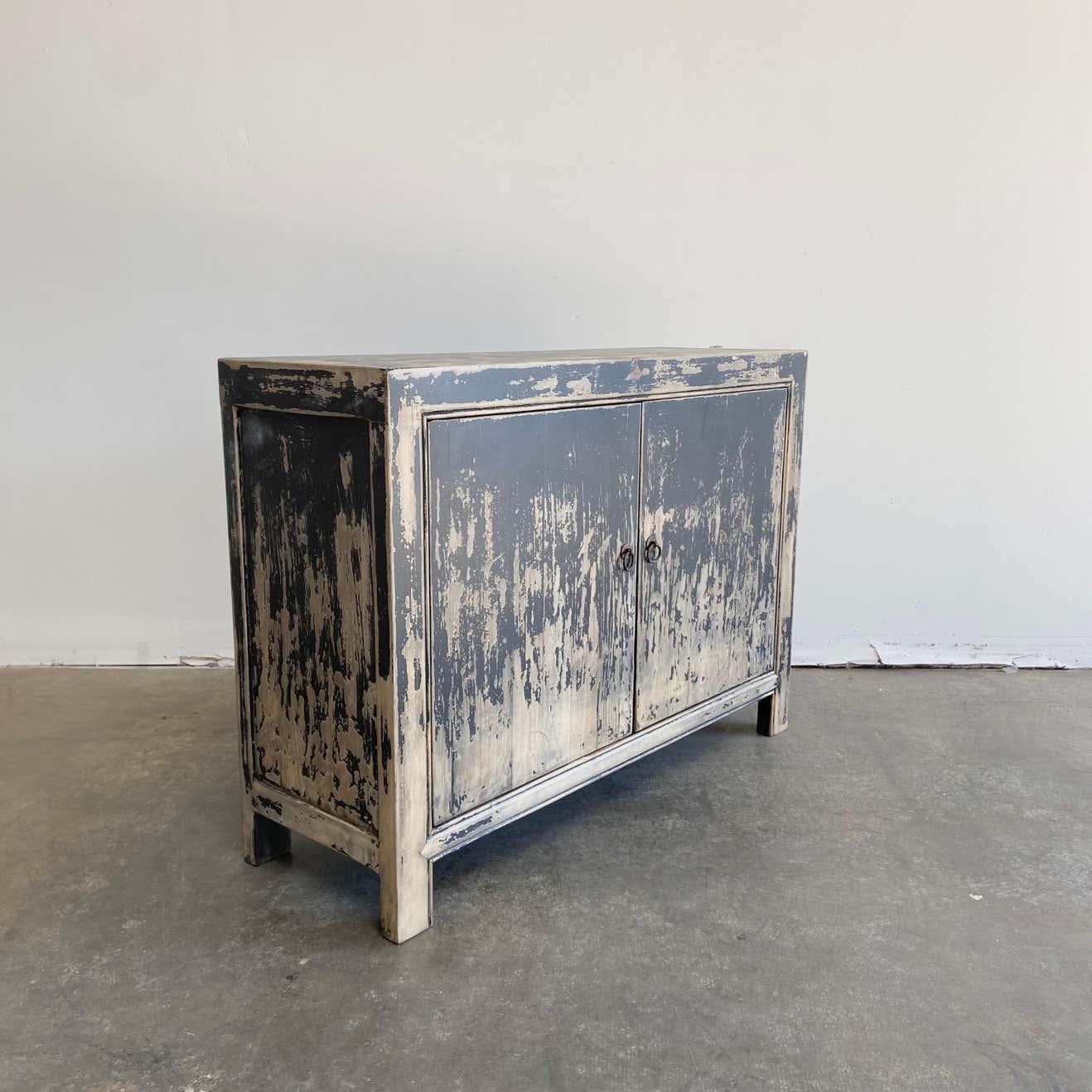 black distressed furniture