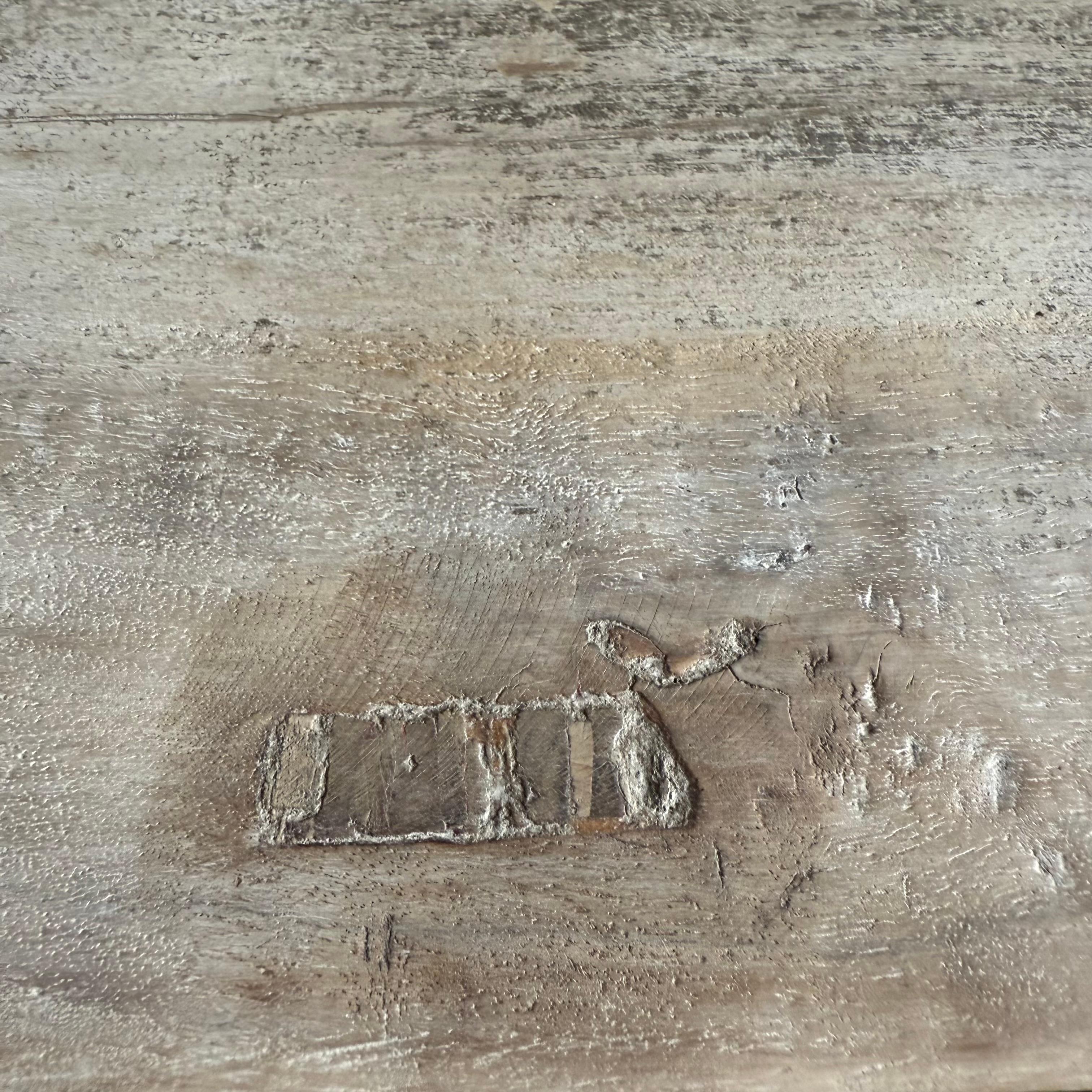 Vintage Reclaimed Elm Wood Console 55