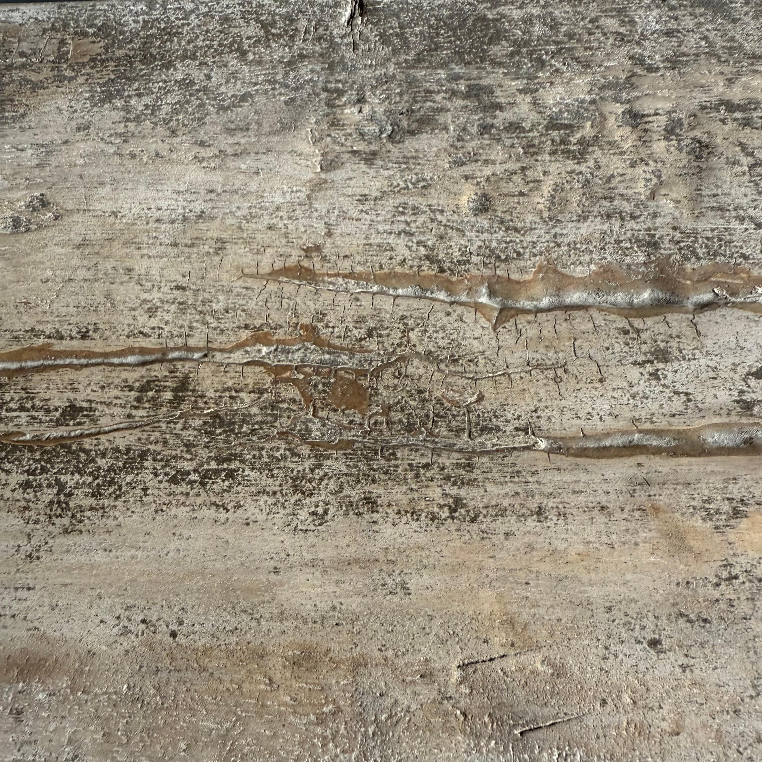 Vintage Reclaimed Elm Wood Console 55