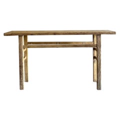 Tavolo consolle in legno di olmo vintage da 63 pollici