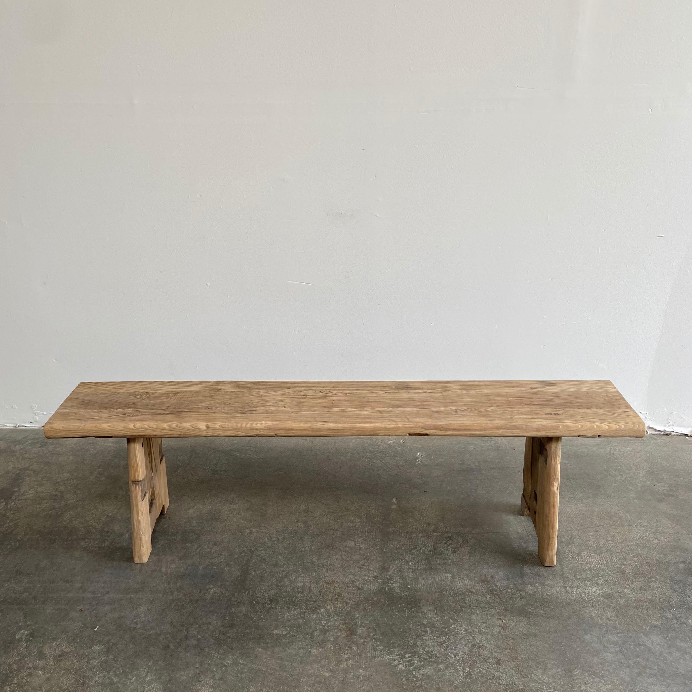 Elm wood benches made from vintage reclaimed antique elm wood pieces! Beautiful antique patina, with weathering and age, these are solid and sturdy ready for daily use, use as as a table behind a sofa, stool, coffee table, they are great for any