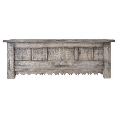 Vintage Reclaimed Fir 3 Door Carved Console