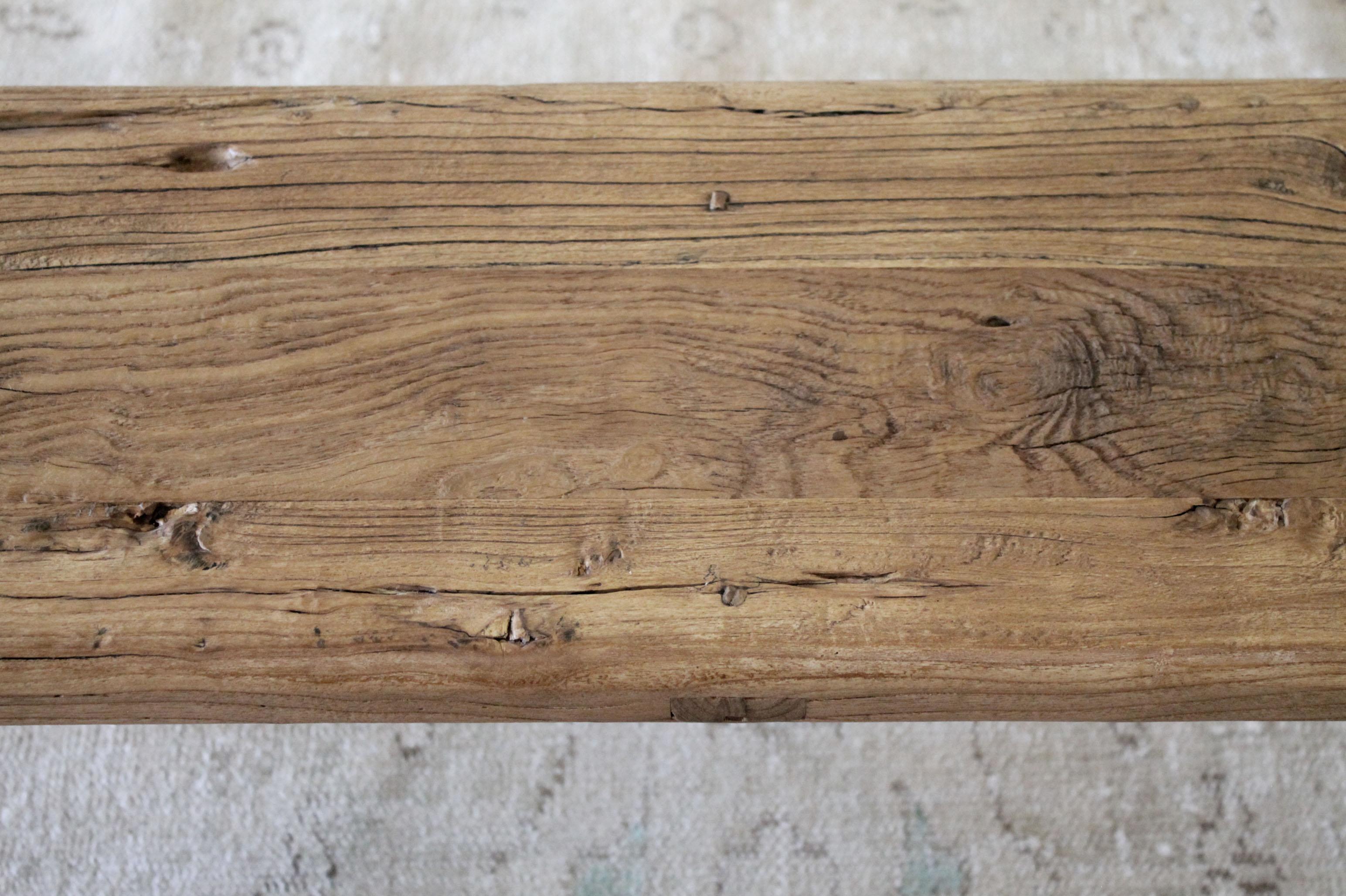 vintage wooden bench seat