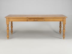 Vintage Reclaimed Pine Kitchen or Dining Table, Made in Green Hammerton, England