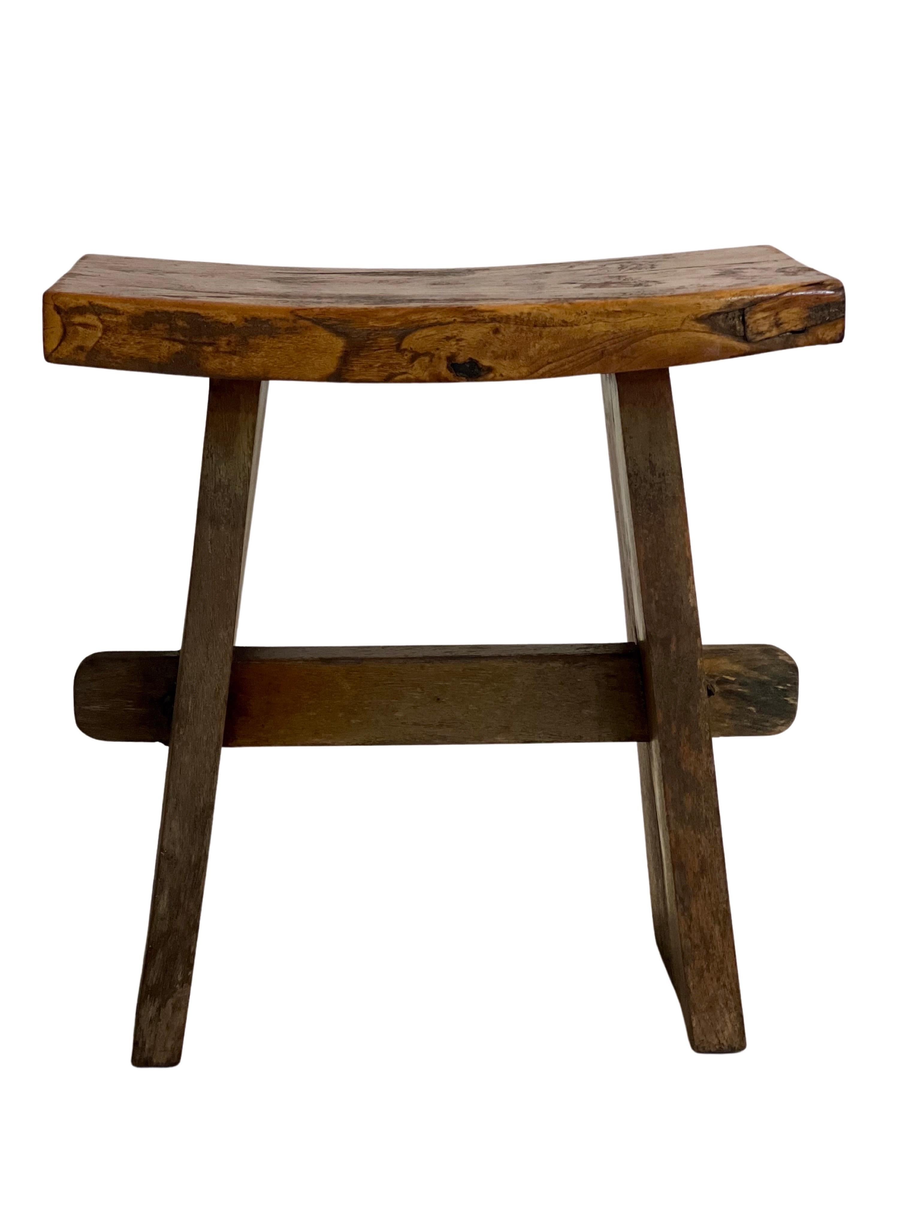 vintage rustic stool