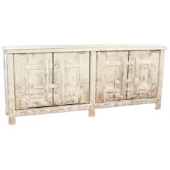 Vintage Reclaimed Wood Asian Buffet Sideboard