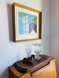 Vassoio vintage in legno di recupero con maniglie