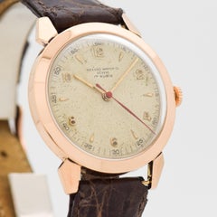 Vintage Record Watch Co. 18 Karat Rose Gold Case, 1950s