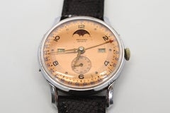 Vintage Record Watch Co. Moonphase Wrist Watch