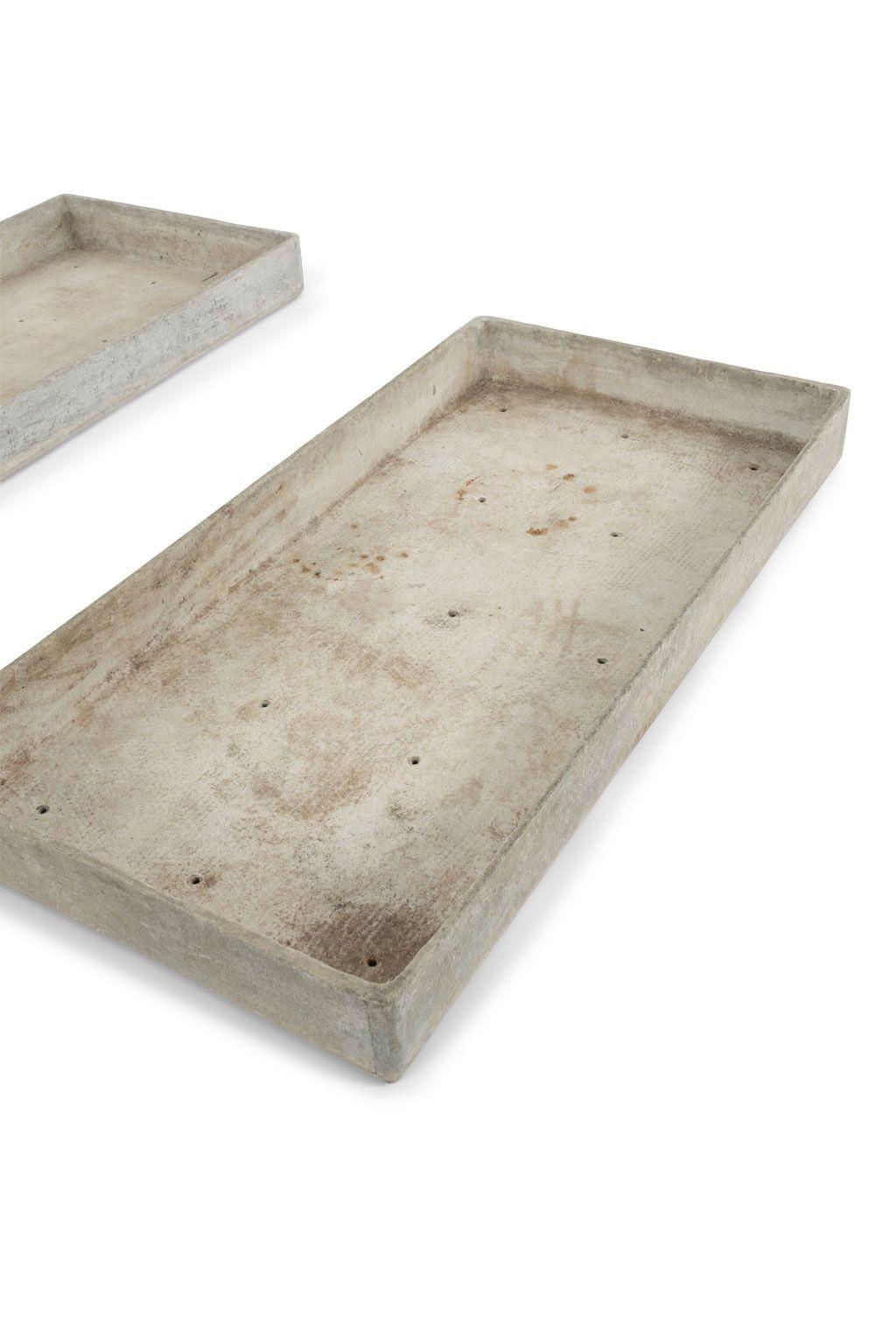 Vintage Rectangular Cement Tray For Sale 3