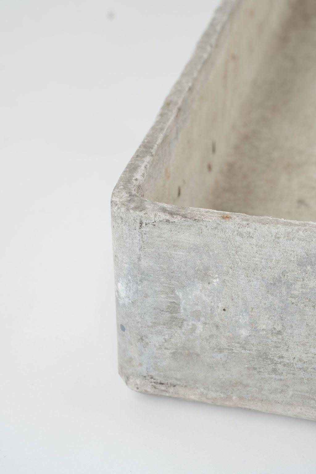 Concrete Vintage Rectangular Cement Tray For Sale