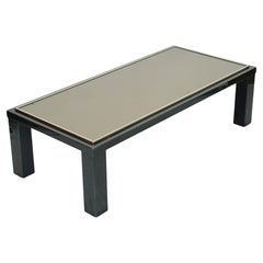 Table basse rectangulaire Fedam Metal Glass 130 cm