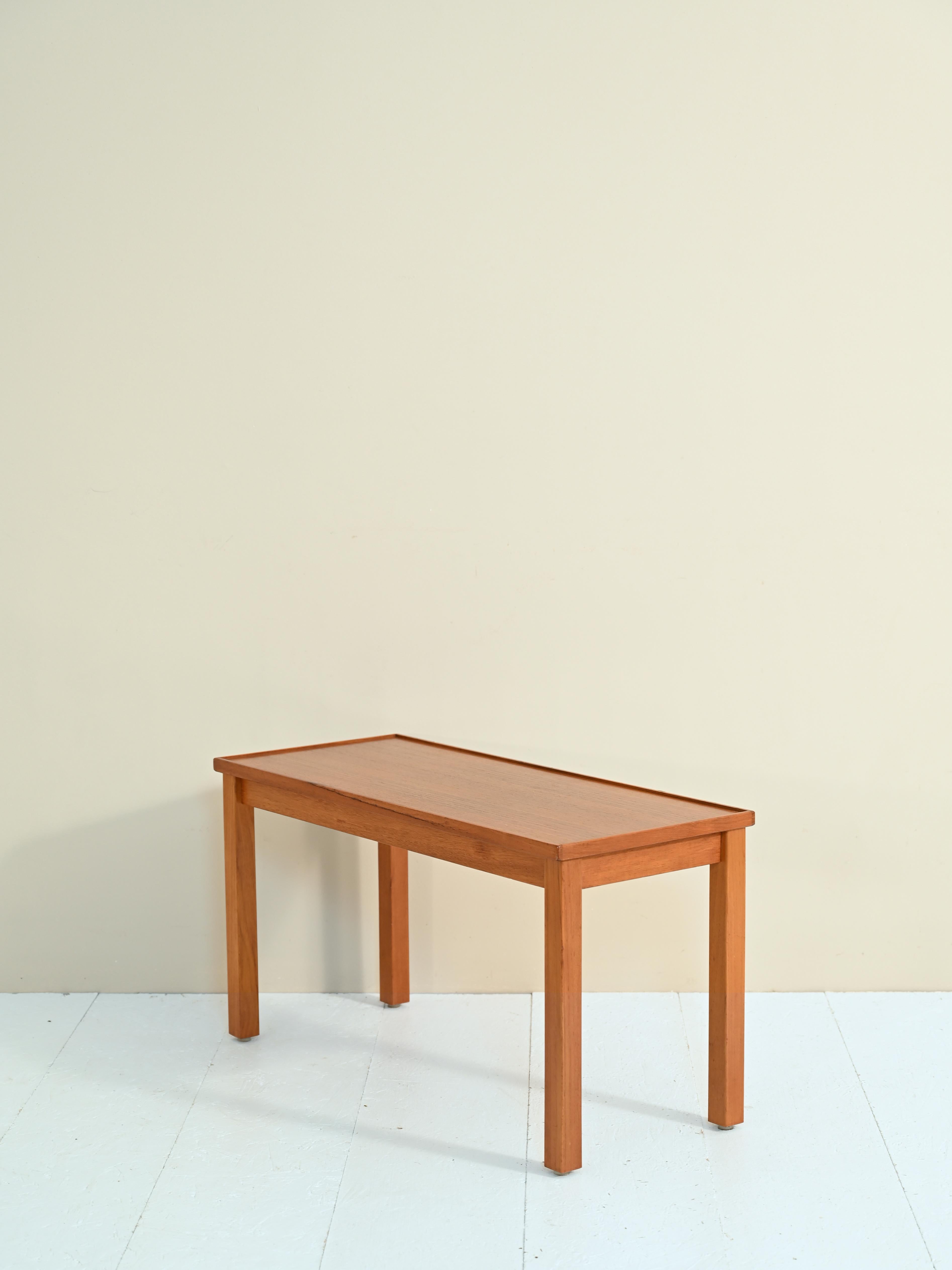 Scandinavian Modern Vintage rectangular coffee-table For Sale