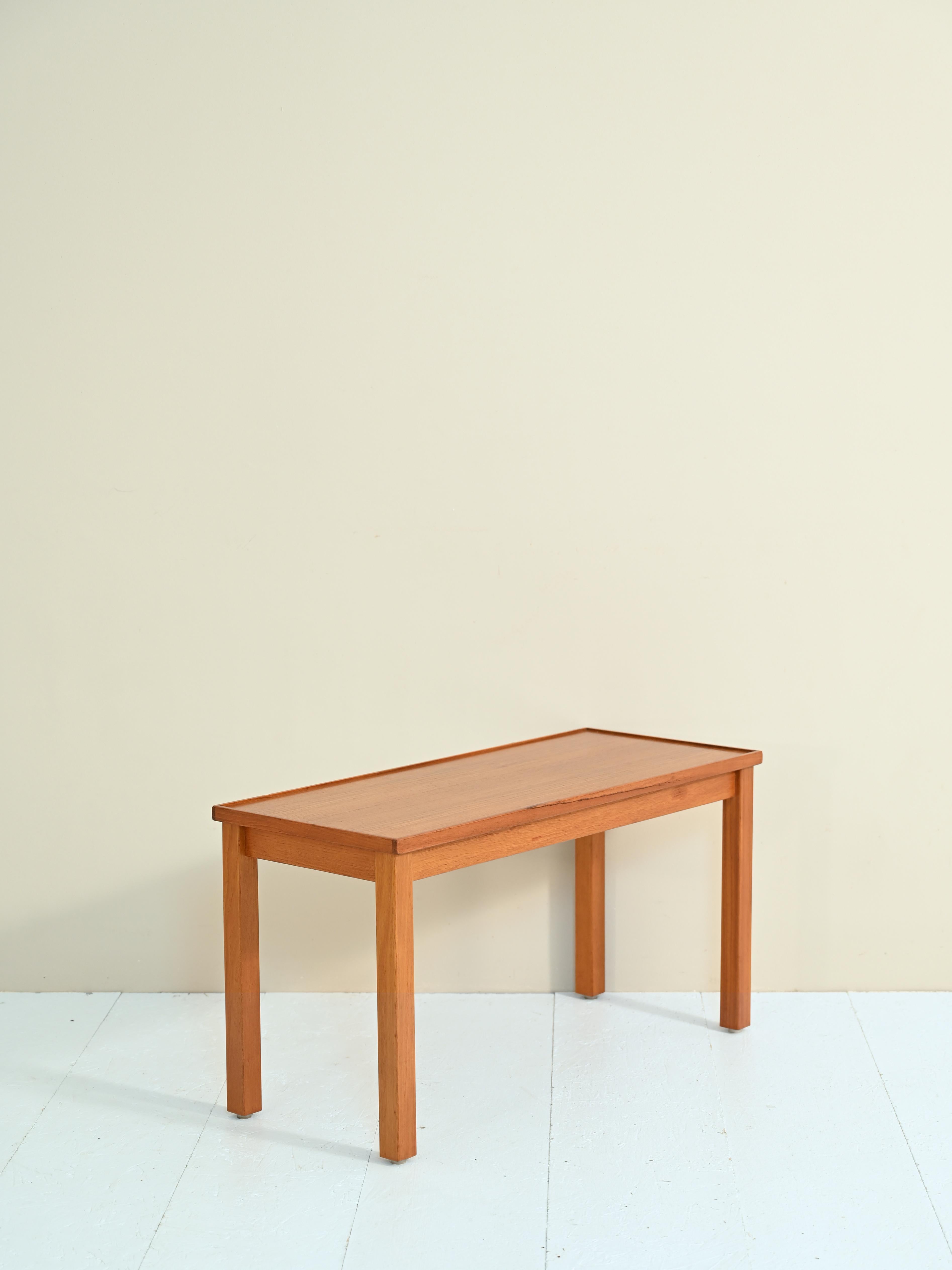 Scandinavian Vintage rectangular coffee-table For Sale