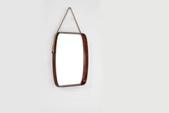 Vintage rectangular mirror in wood, Italy 1960s.