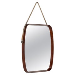 Vintage rectangular mirror in wood, Italy 1960s.