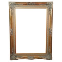 Vintage Rectangular Neoclassical Gold Gilt Picture Artwork Mirror Frame