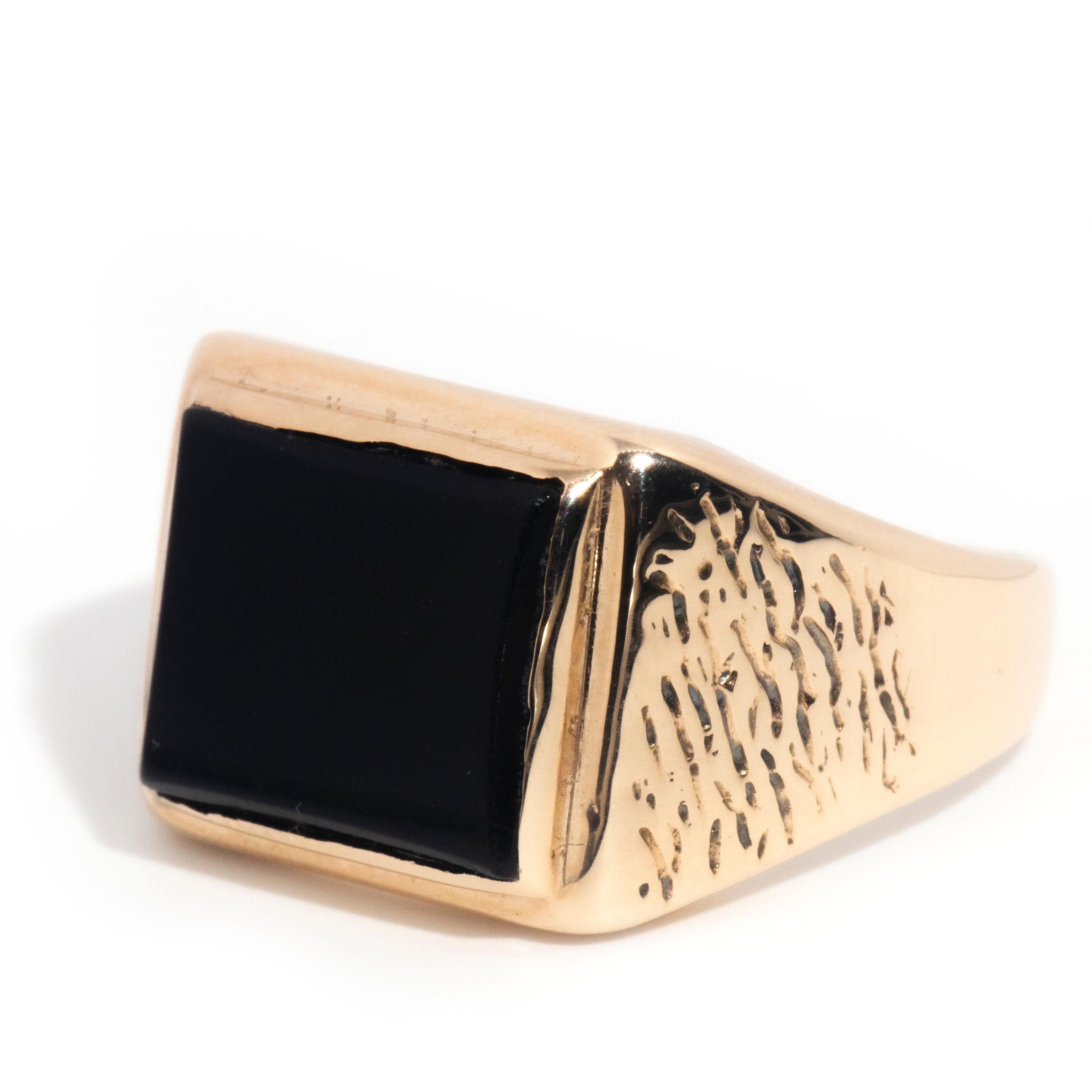 mens ring flat top