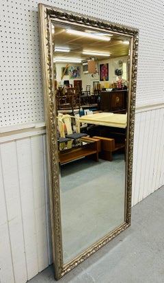 Vintage Rectangular Silver Floor Mirror