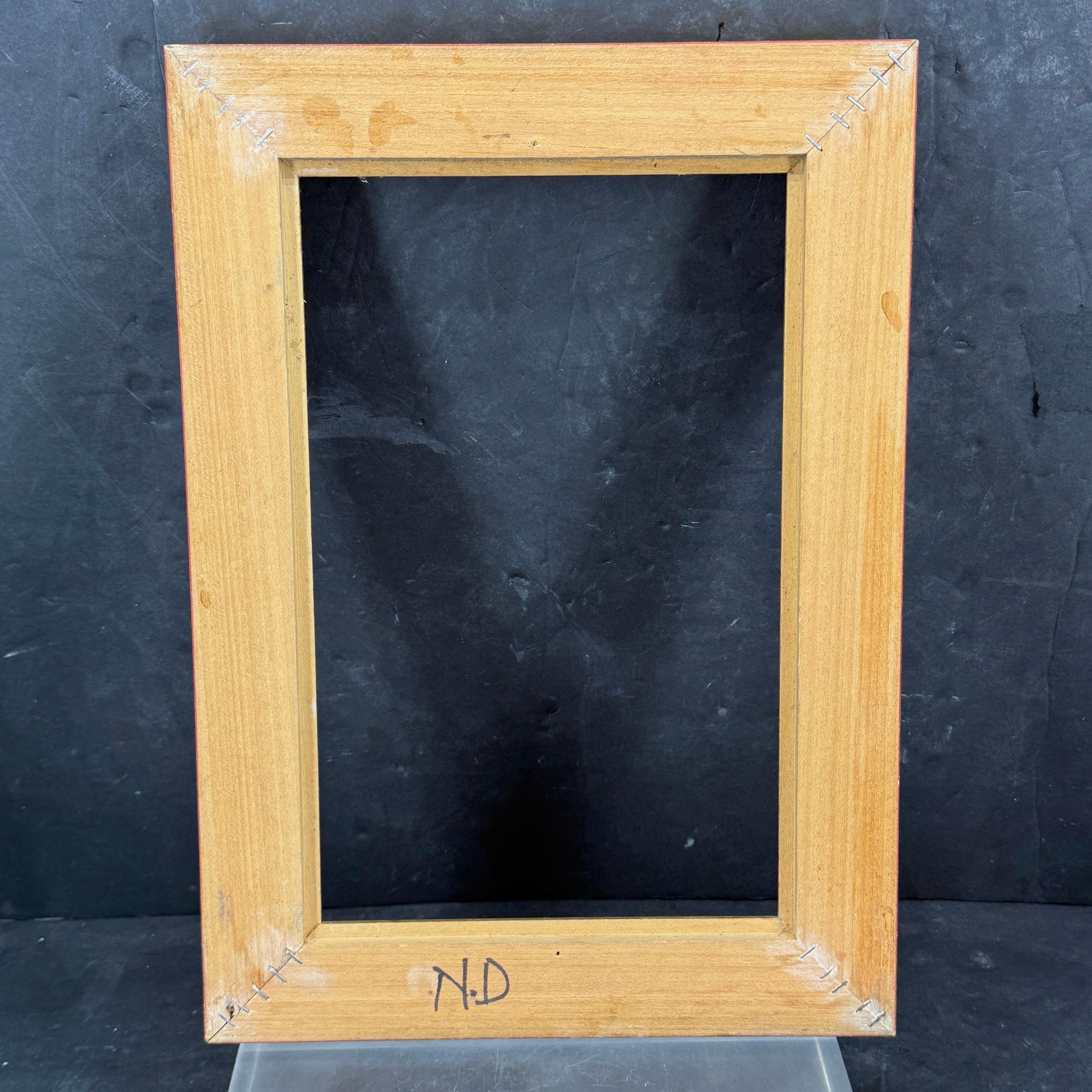 Cornice rettangolare d'epoca in Wood dorata e ornata d'oro in vendita 4