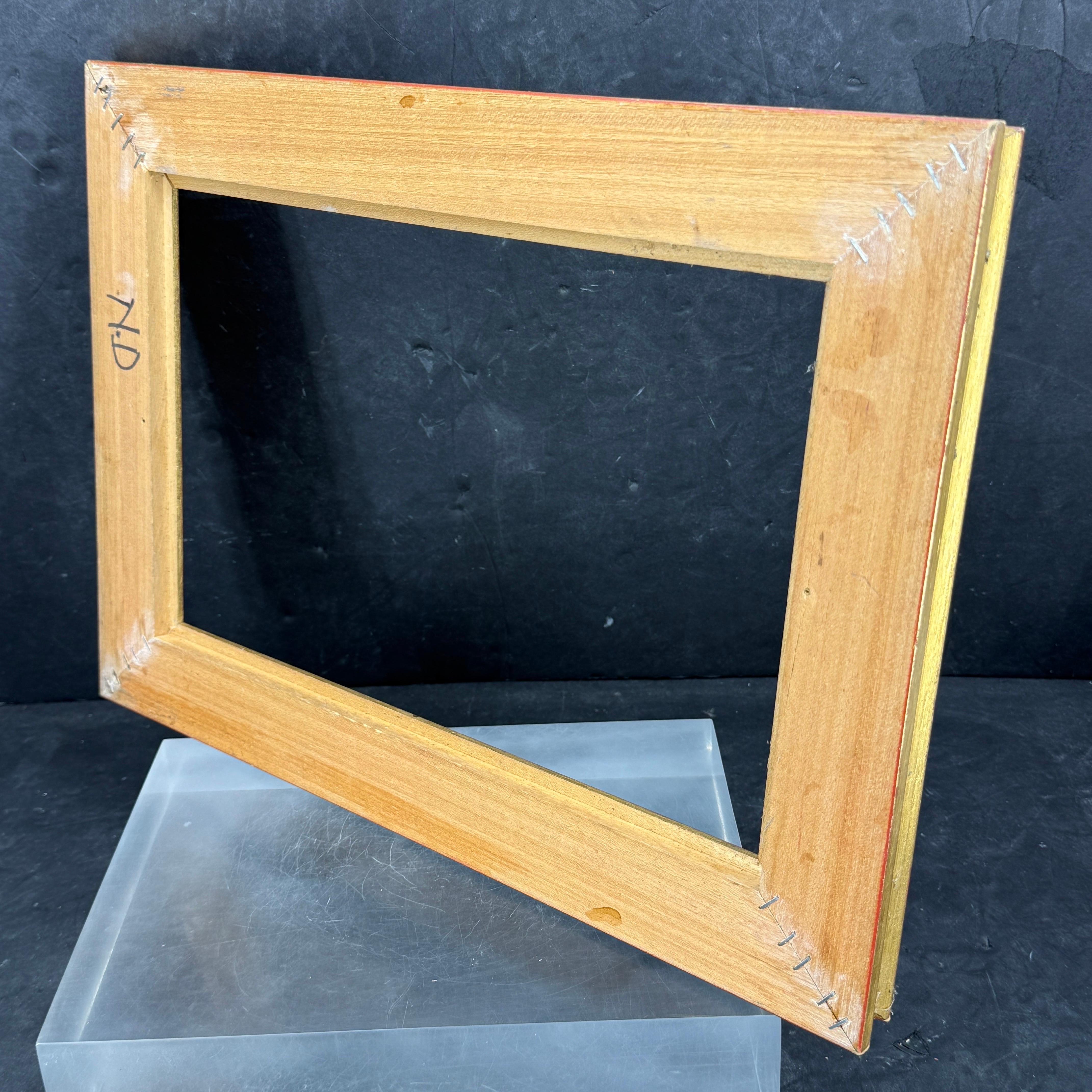 Cornice rettangolare d'epoca in Wood dorata e ornata d'oro in vendita 3