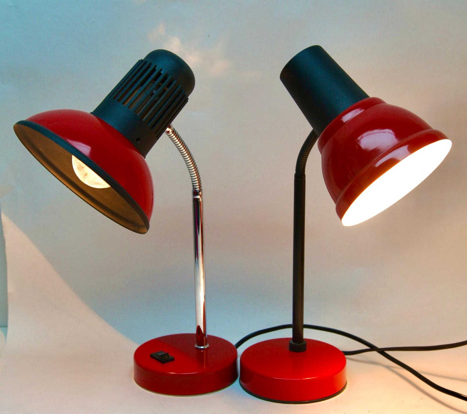 Classic compact design, this adjustable spotlight desk lamp was produced by Massive in the 1970s.
The lamp is fully original and in good condition which has been left unrestored.
In full working order and with fitting E27

Can make choice the