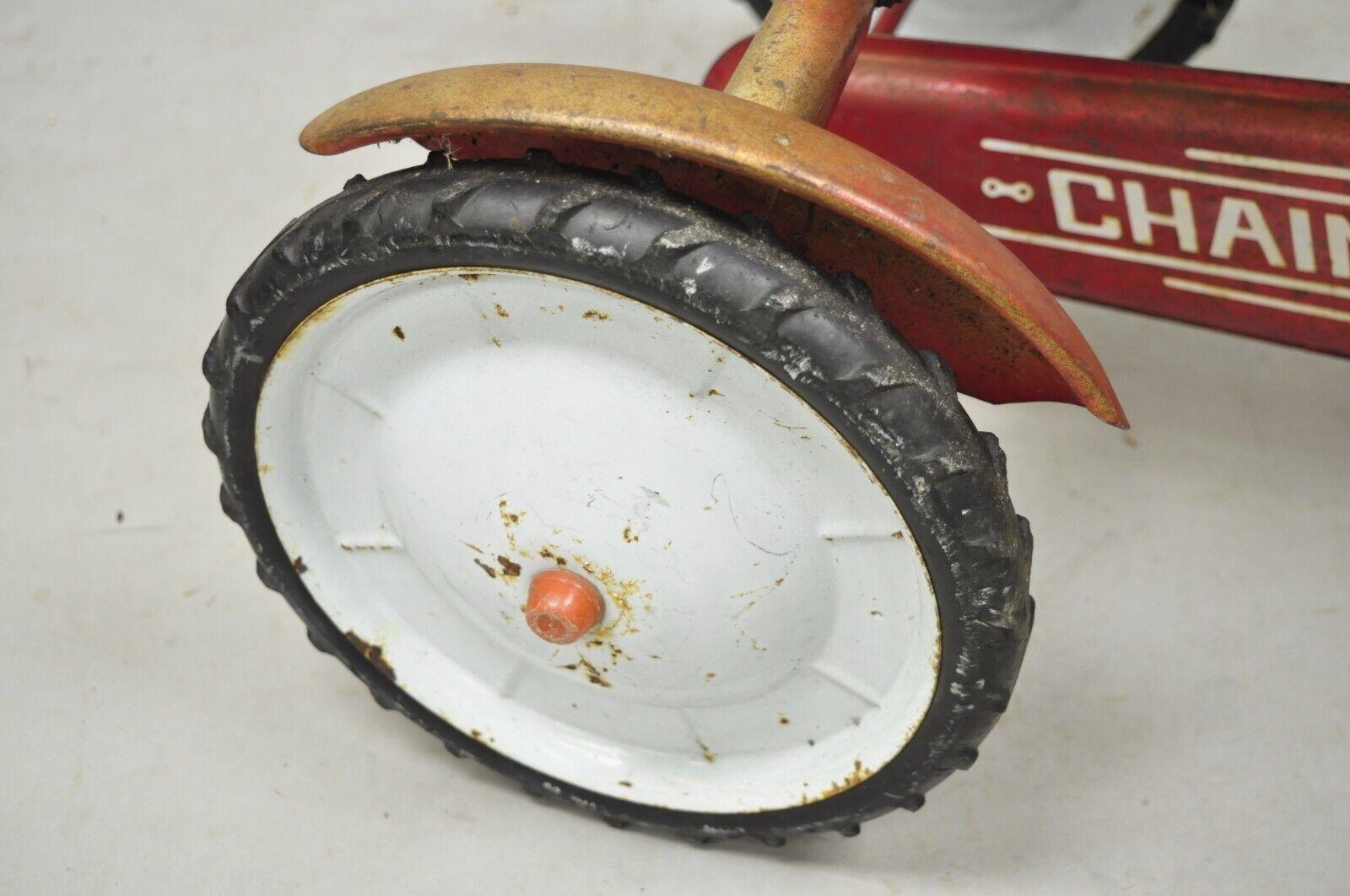 20th Century Vintage Red AMF Ranch Trac Chain Drive Pedal Toy Tractor