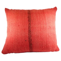Vintage Red and Black Berber Moroccan Pillow