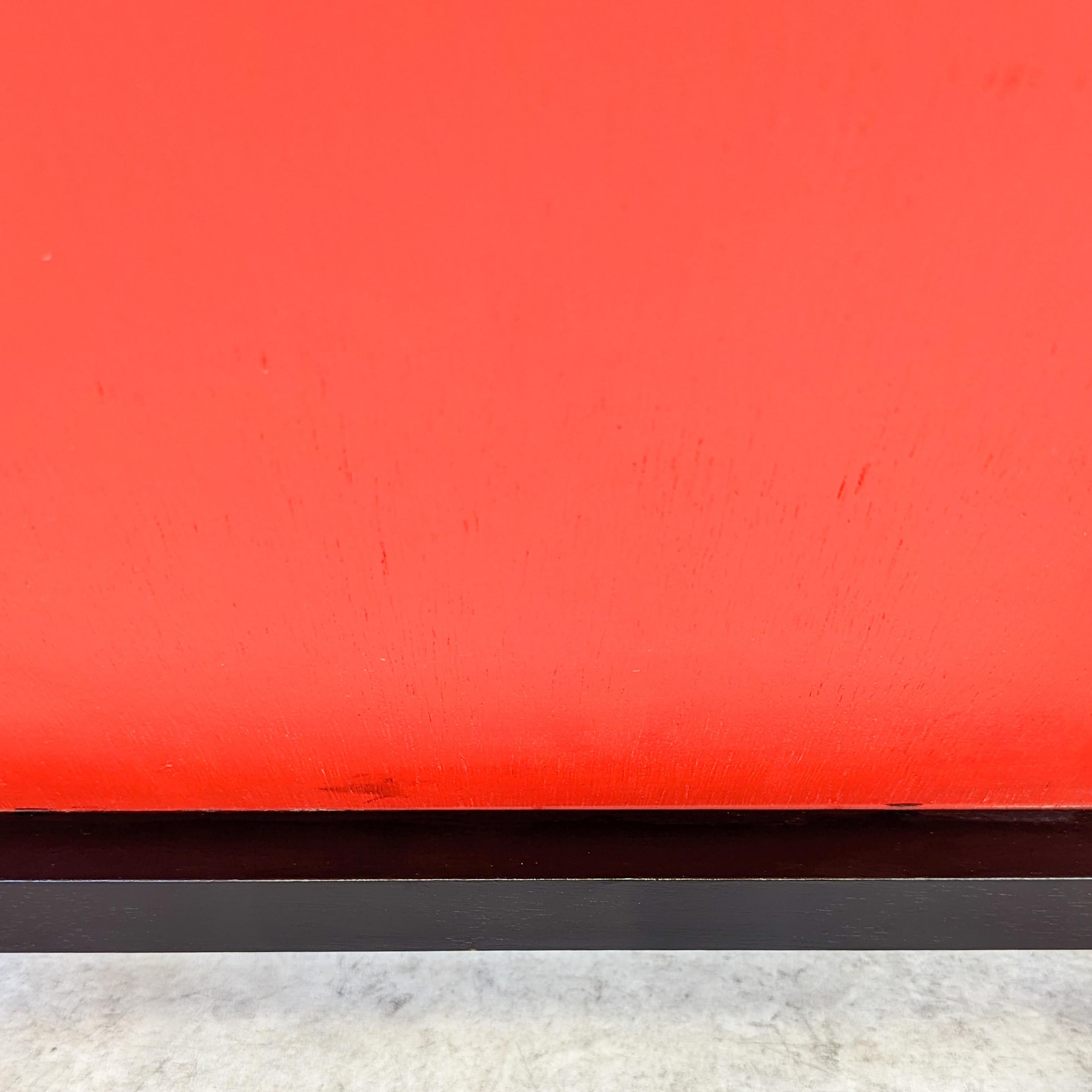 Roter und blauer Vintage-Stuhl von Gerrit Rietveld im Angebot 3
