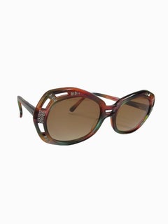 Vintage Red and Green French Sunglasses